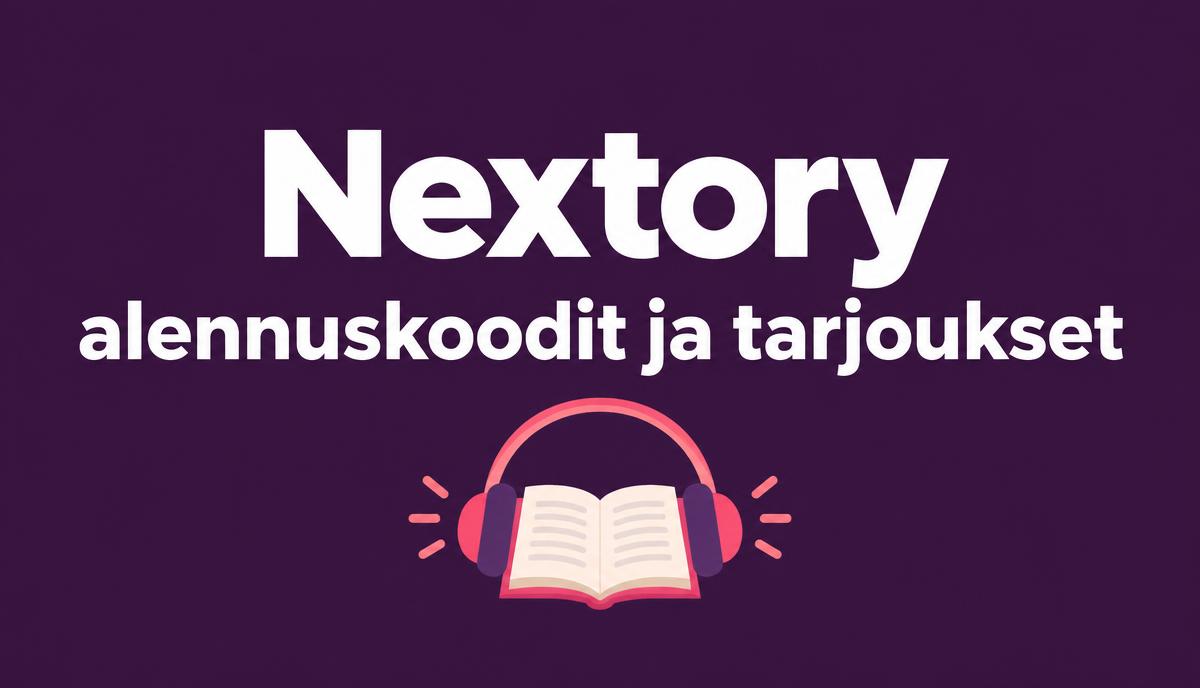 Nextory alennuskoodit ja tarjoukset
